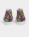 Happy Frogs Neon Women's Hightop Canvas Shoe