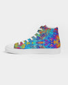 Meraki Rainbow Heart Women's Hightop Canvas Shoe