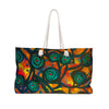 Stained Glass Frogs Sunset Weekender Bag