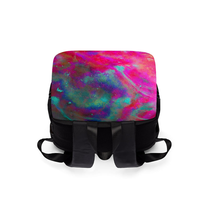 Two Wishes Pink Starburst Casual Shoulder Backpack - Fridge Art Boutique
