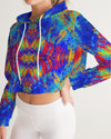 Good Vibes Summer Nights Women's Cropped Hoodie