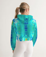 Pareidolia Cloud City Electric Women's Cropped Hoodie