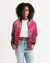 Two Wishes Red Planet Women's Bomber Jacket