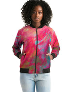 Two Wishes Red Planet Women's Bomber Jacket