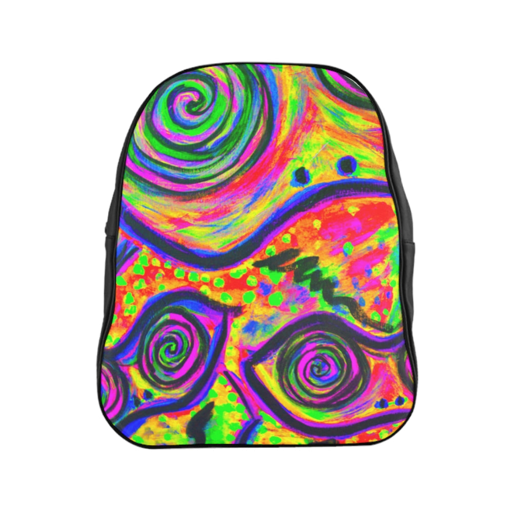 Big Happy Frogs Neon School Backpack - Fridge Art Boutique