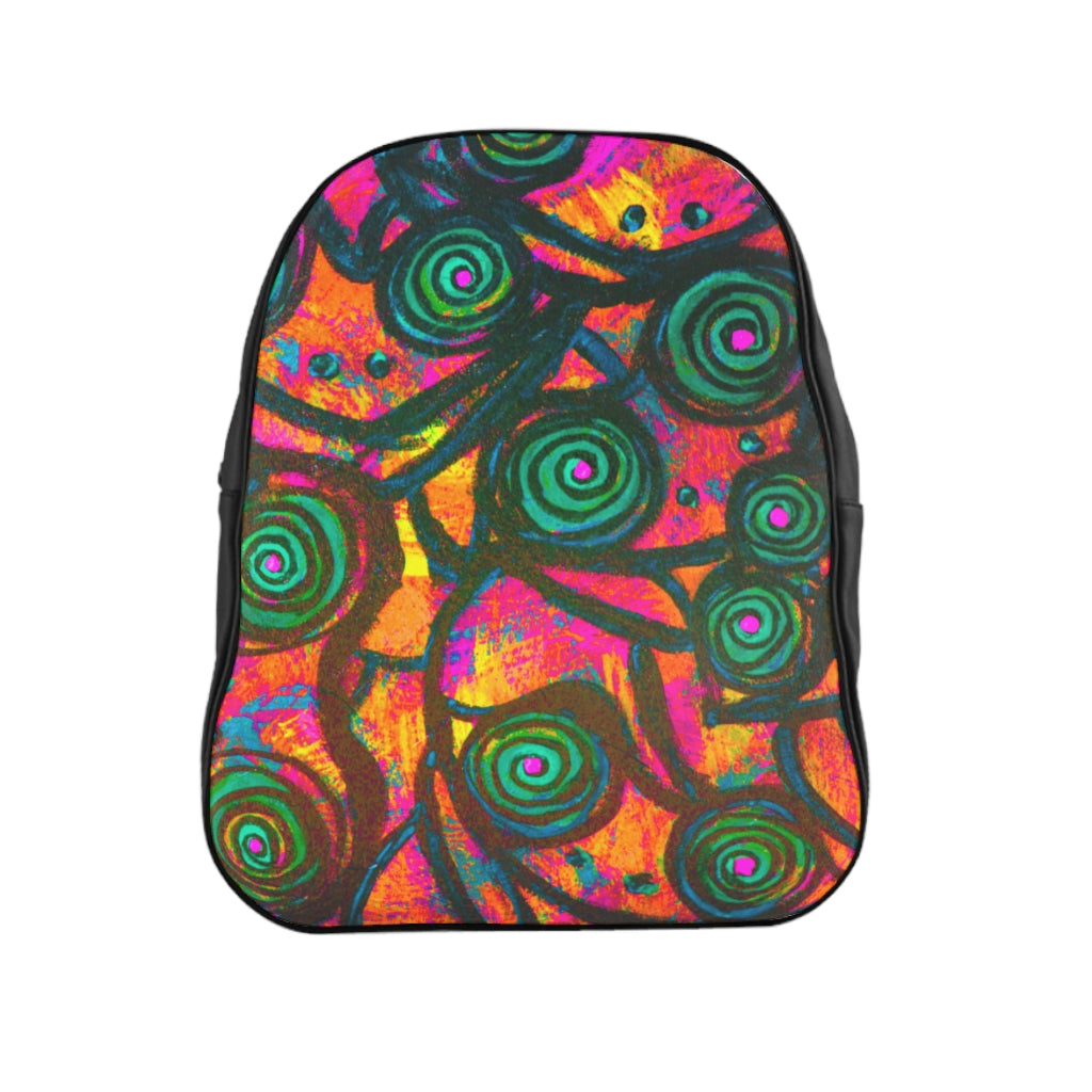 Stained Glass Frogs Rum Punch School Backpack - Fridge Art Boutique