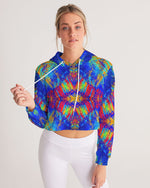 Good Vibes Summer Nights Women's Cropped Hoodie