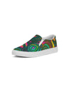 Stained Glass Frogs Rum Punch Men's Slip-On Canvas Shoe