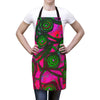 Stained Glass Frogs Pink Apron