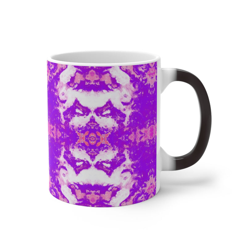Pareidolia XOX Western Purple Color Changing Mug