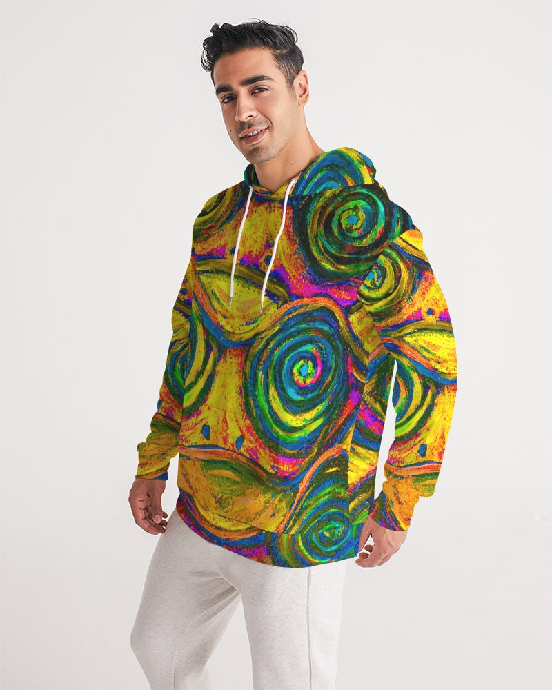 Hypnotic Frogs Sun Men's Hoodie