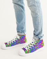 Meraki Mardi Gras Men's Hightop Canvas Shoe