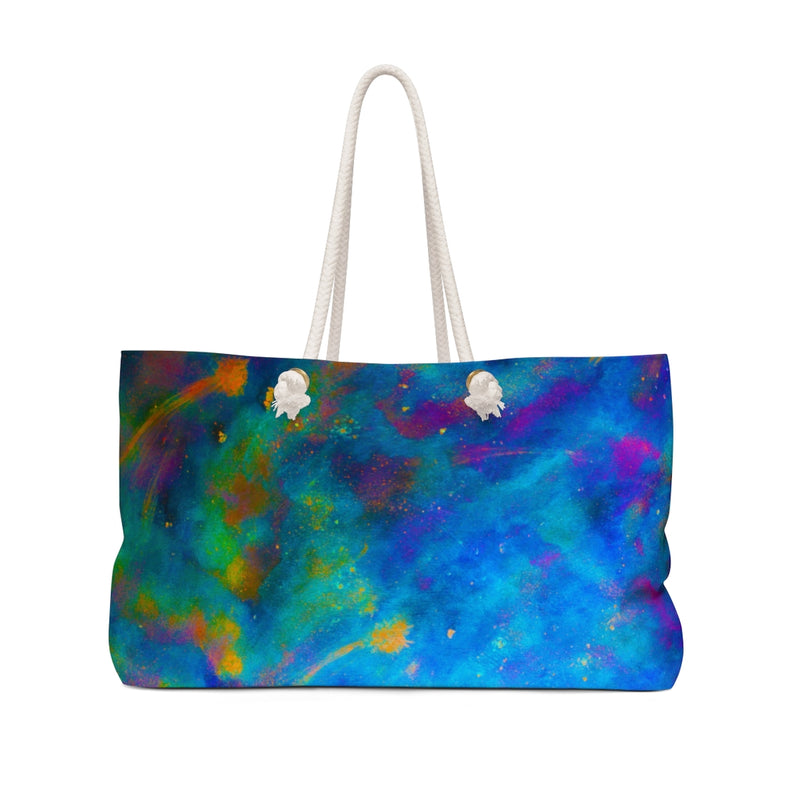 Two Wishes Green Nebula Weekender Bag