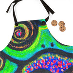 Confetti Frogs Lime Green Jelly Apron