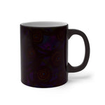 Stained Glass Frogs Purple Color Changing Mug