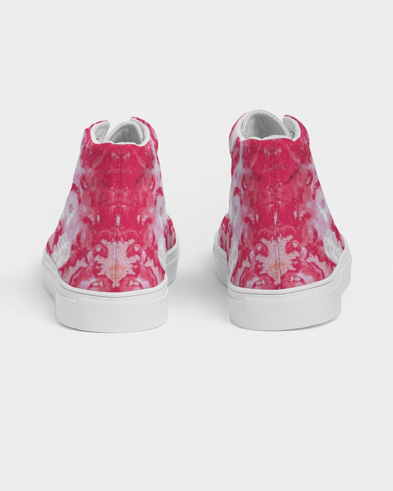 Pareidolia XOX Western Red Women's Hightop Canvas Shoe