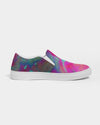 Two Wishes Pink Starburst Men's Slip-On Canvas Shoe