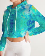 Pareidolia Cloud City Electric Women's Cropped Hoodie