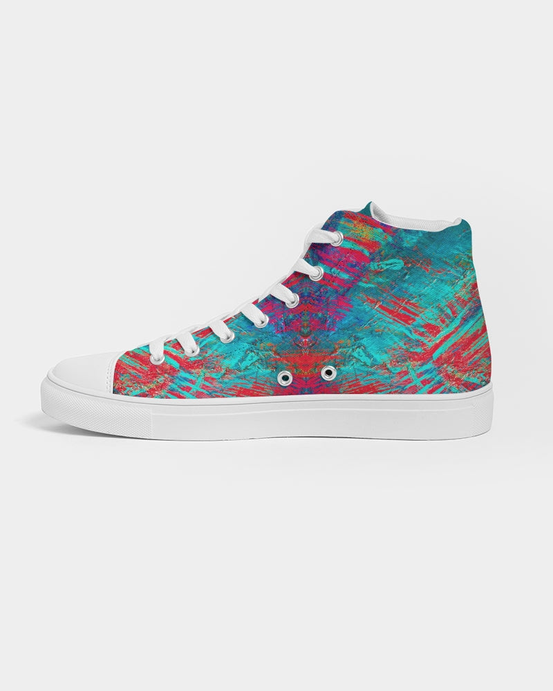 Good Vibes Fire And Ice Men's Hightop Canvas Shoe