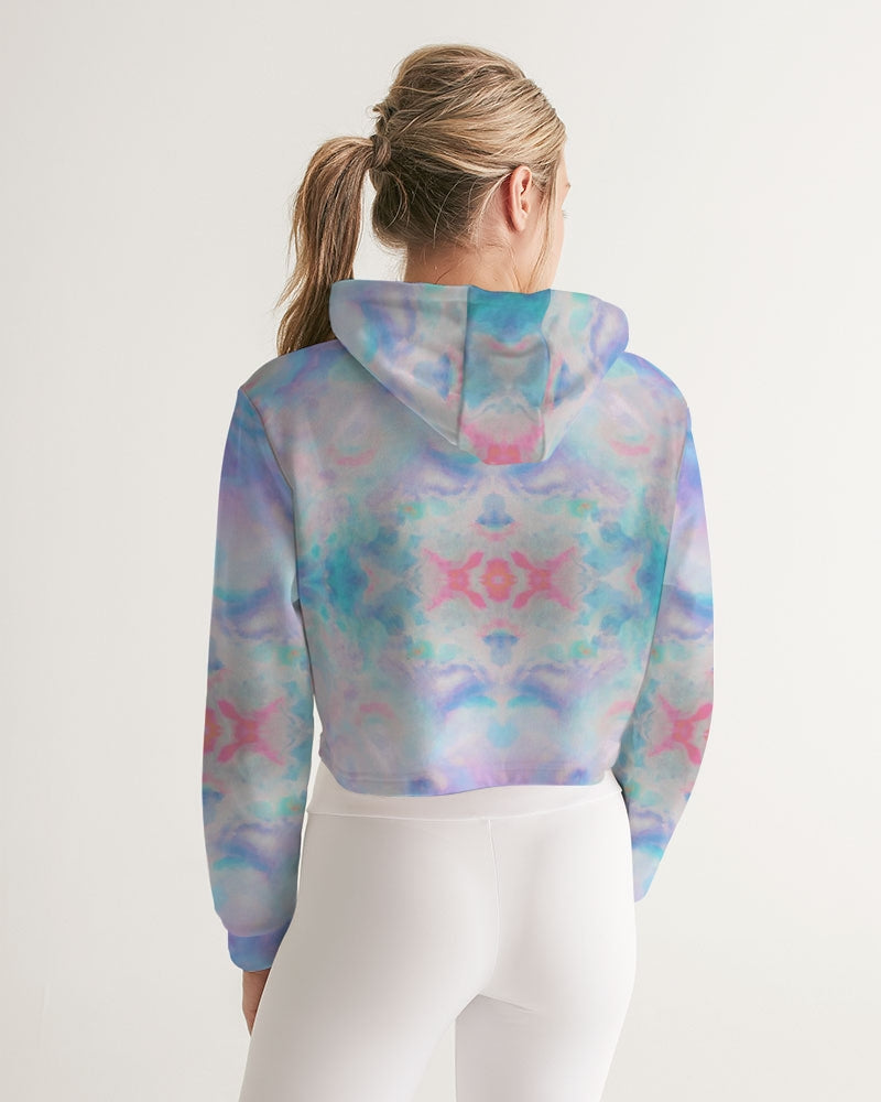 Pareidolia XOX Pastel Sky Women's Cropped Hoodie