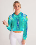 Pareidolia Cloud City Electric Women's Cropped Hoodie