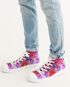 Pareidolia Cloud City Magenta Men's Hightop Canvas Shoe