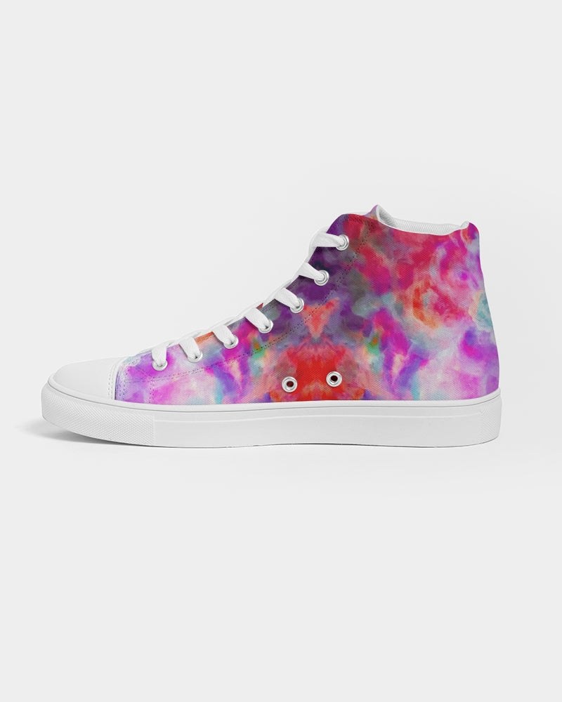 Pareidolia Cloud City Magenta Women's Hightop Canvas Shoe