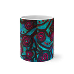 Stained Glass Frogs Cool Color Changing Mug