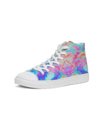 Pareidolia Neon Cloud City Men's Hightop Canvas Shoe