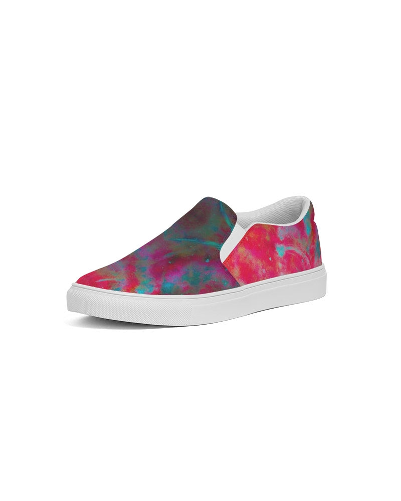 Two Wishes Red Planet Cosmos Men's Slip-On Canvas Shoe