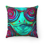Hypnotic Frogs Cool Square Pillow - Fridge Art Boutique