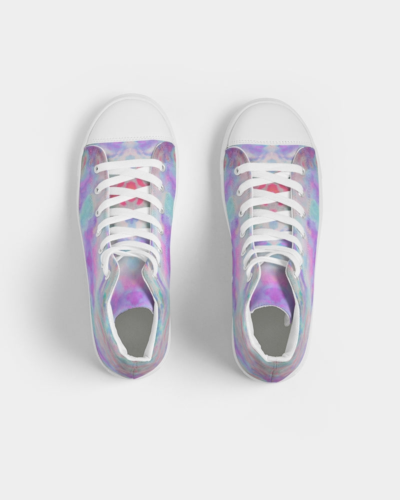 Pareidolia XOX Lilac Men's Hightop Canvas Shoe