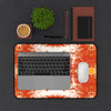 Pareidolia XOX Western Orange Desk Mat
