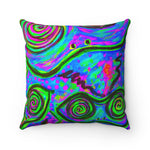 Happy Frogs Jazzy Square Pillow - Fridge Art Boutique