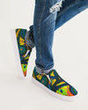 Stained Glass Frogs Sun Men's Slip-On Canvas Shoe