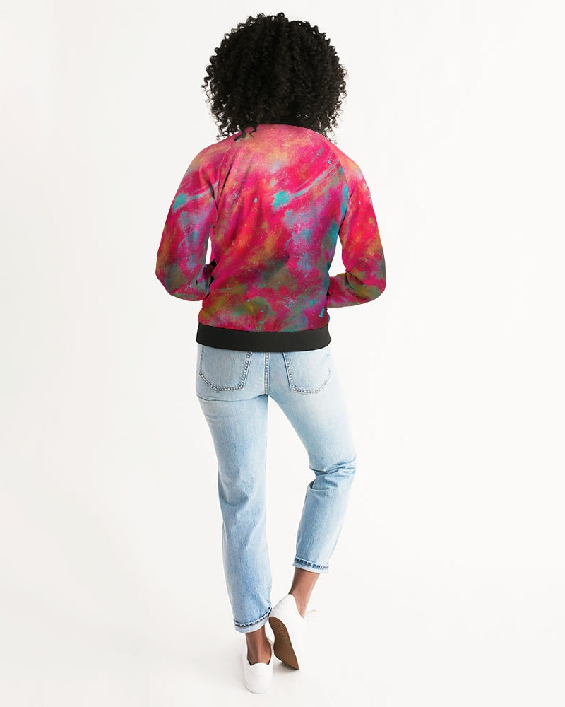 Two Wishes Red Planet Women's Bomber Jacket