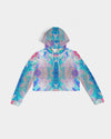 Pareidolia Cloud City Razzle Women's Cropped Hoodie