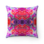 Pareidolia Cloud City Magenta Square Pillow