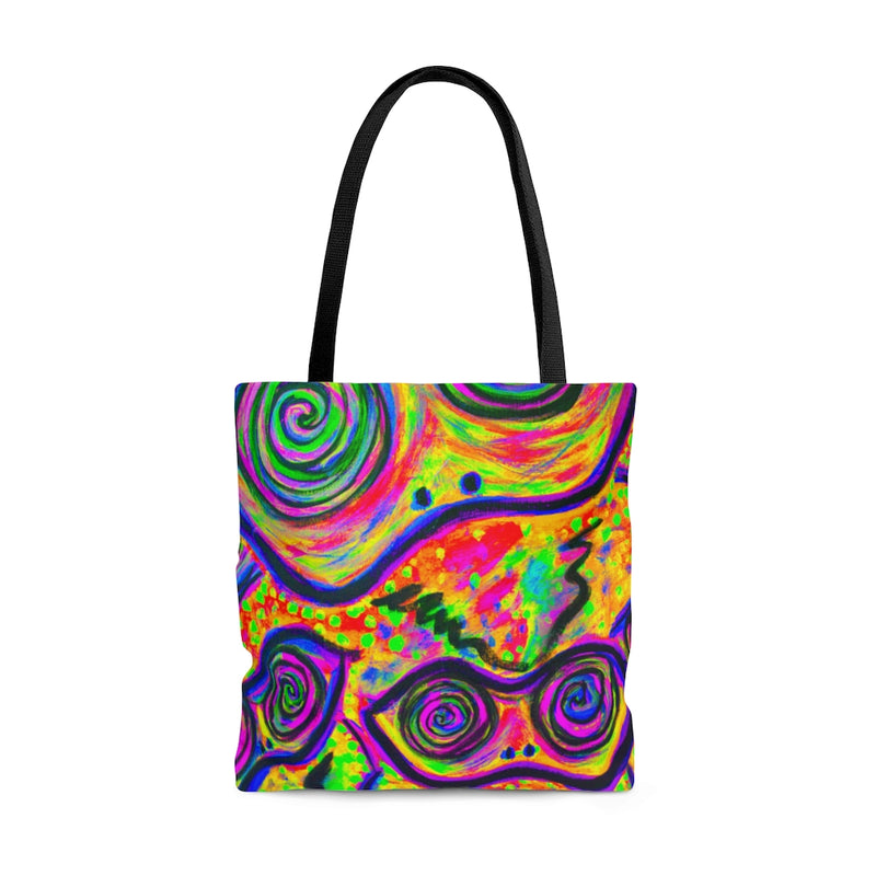 Happy Frogs Neon Tote Bag
