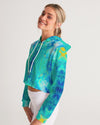 Pareidolia Cloud City Electric Women's Cropped Hoodie