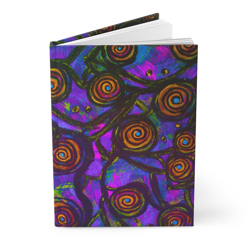 Stained Glass Frogs Purple Journal Matte