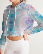 Pareidolia Cloud City Pastel Sky Women's Cropped Hoodie