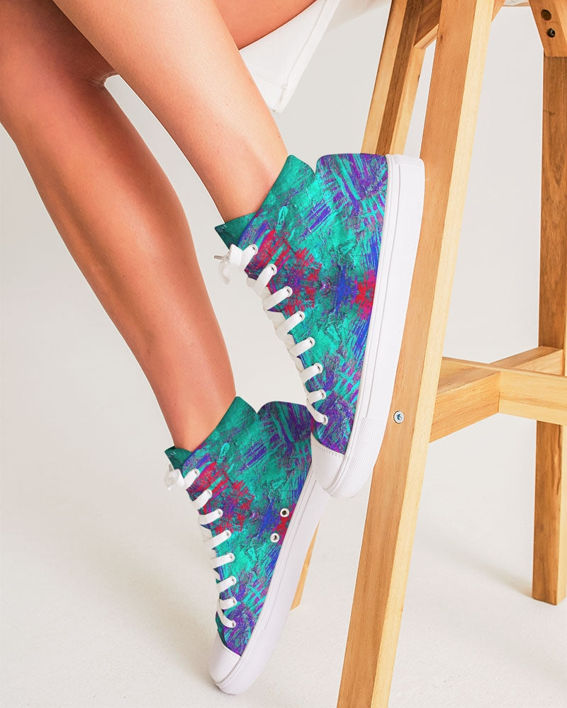 Good Vibes Pearlfisher Women's Hightop Canvas Shoe