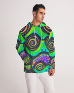Confetti Frogs Lime Green Jelly Men's Hoodie