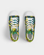 Stained Glass Frogs Sun Men's Hightop Canvas Shoe