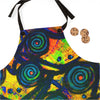 Stained Glass Frogs Sun Apron