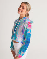 Pareidolia Cloud City Razzle Women's Cropped Hoodie