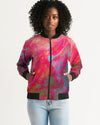 Two Wishes Red Planet Women's Bomber Jacket