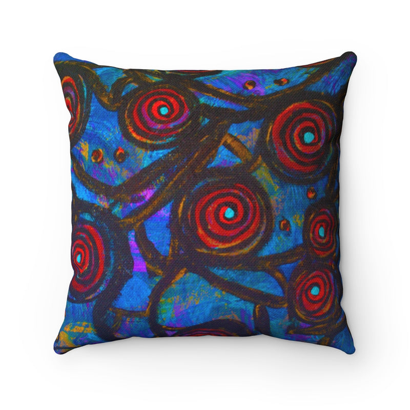 Stained Glass Frogs Pillow - Fridge Art Boutique