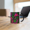Stained Glass Frogs Pink Color Changing Mug